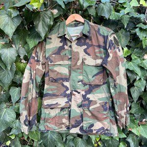 Vintage US Army Airborne Special Forces Camouflage Jacket Sz S